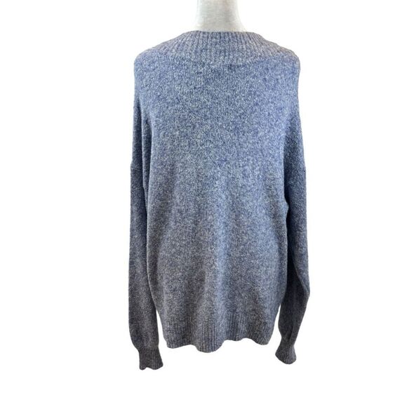 Ladies Silence + Noise brand Heather Blue Open Front Sweater Size Medium - Picture 2 of 8